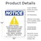 Signmission Food Allergy Notice, 10 in W x Rectangle, Plastic OS-2PACK-NS-P-1014-V-12813 - alternate 2